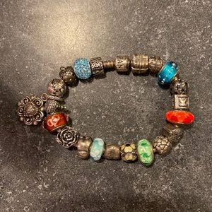 Pandora bracelet and charms
